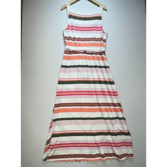 Old Navy Womens Sleeveless Chevron Striped Maxi Dress Size 1X Multicolor Summer - Picture 9 of 13